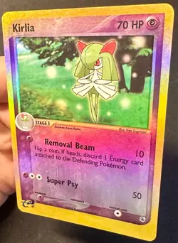 Kirlia 34/109 EX Ruby & Sapphire Pokemon Card TCG e-Reader Reverse Holo - Lp/Mp - Image 3