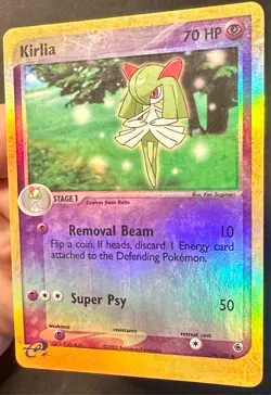 Kirlia 34/109 EX Ruby & Sapphire Pokemon Card TCG e-Reader Reverse Holo - Lp/Mp - Image 4