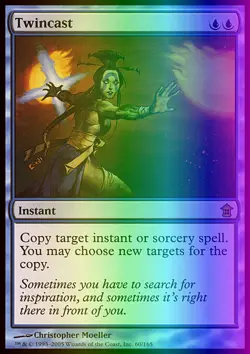 MTG Magic the Gathering Twincast (60/170) Saviors of Kamigawa NM FOIL - Image 1