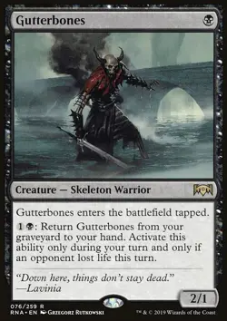 MTG Magic the Gathering Gutterbones (76/296) Ravnica Allegiance NM - Image 1