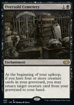 MTG Magic the Gathering Oversold Cemetery (453/835) Jumpstart 2022 LP - Image 1