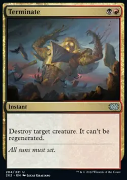 MTG Magic the Gathering Terminate (284/603) Double Masters 2022 NM - Image 1