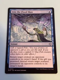 1x Into the Flood Maw - Bloomburrow Regular - Uncommon - Instant - Pack Fresh - Image 1