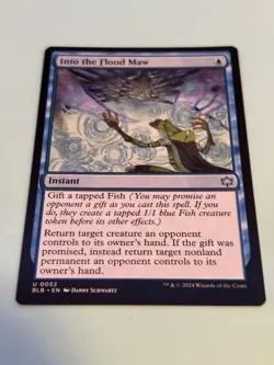 1x Into the Flood Maw - Bloomburrow Regular - Uncommon - Instant - Pack Fresh - Image 2