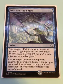 1x Into the Flood Maw - Bloomburrow Regular - Uncommon - Instant - Pack Fresh - Image 4