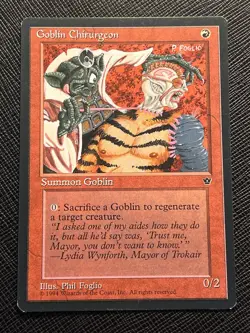 GOBLIN CHIRURGEON - NON FOIL COMMON - MTG - 1994 - Fallen Empires - TCG - GD/LP - Image 1