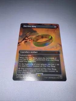 MTG Magic The Gathering Lord of the Rings The One Ring Borderless Foil #0451 - Image 2