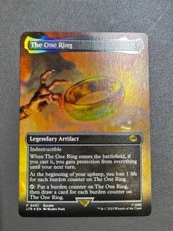 MTG Magic The Gathering Lord of the Rings The One Ring Borderless Foil #0451 - Image 1