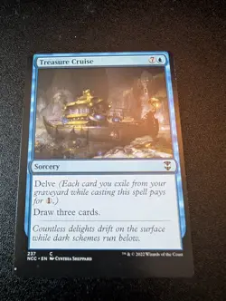 Treasure Cruise x1 - Commander: Streets of New Capenna - NM Misprint Miscut - Image 1
