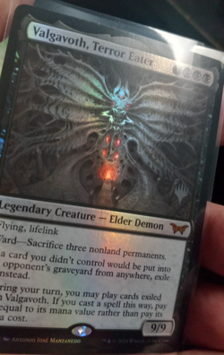 MTG Promo Valgavoth, Terror Eater Duskmourn: House of Horror Foil Magic Demon NM - Image 3