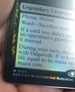 MTG Promo Valgavoth, Terror Eater Duskmourn: House of Horror Foil Magic Demon NM - Image 4