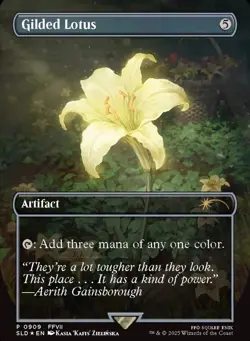 Gilded Lotus - Final Fantasy Secret Lair Drop #909 Rainbow FOIL - Image 1