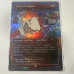 Knuckles's Gloves - The Reaver Cleaver (Rainbow Foil) Secret Lair Drop Foil - Image 1