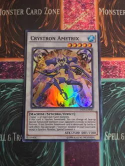 Yu-Gi-Oh! Crystron Ametrix INOV-EN045 Unlimited Super Rare NM - Image 1