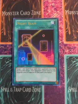 Yu-Gi-Oh! Night Beam GAOV-EN055 1st Edition Ultra Rare NM - Image 1