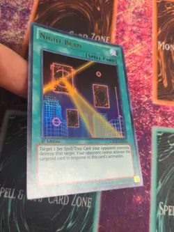 Yu-Gi-Oh! Night Beam GAOV-EN055 1st Edition Ultra Rare NM - Image 2