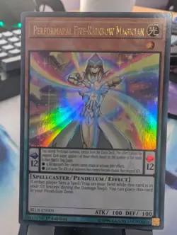 YuGiOh! Peformapal Five-Rainbow Magician BLLR-EN005 Ultra Rare 1st Ed - Image 1