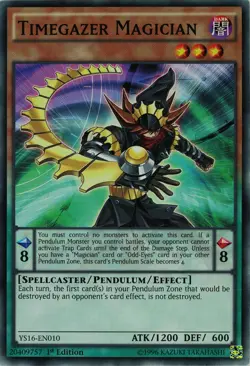 Yugioh! Timegazer Magician YS16-EN010 Common 1st Edition - Image 1