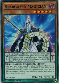 Yugioh! Stargazer Magician YS16-EN009 Common 1st Edition - Image 1