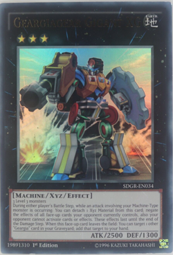 Yugioh Geargiagear Gigant XG SDGR-EN034 Ultra Rare 1st Edition - Image 1