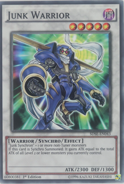 Yugioh Junk Warrior SDSE-EN043 Common 1st Edition - Image 1