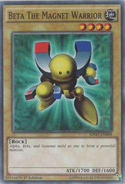 Yugioh Beta the Magnet Warrior SDMY-EN008 Common 1st Edition - Image 1
