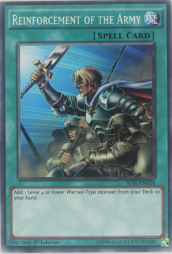 Yugioh Reinforcement of the Army SDSE-EN028 Common 1st Edition - Image 1