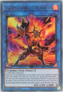 Yugioh Salamangreat Heatleo SDSB-EN040 Ultra Rare 1st Edition - Image 1
