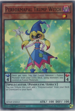 Yugioh Performapal Trump Witch SDMP-EN012 Common 1st Edition - Image 1