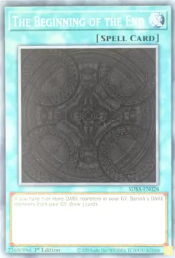 Yugioh The Beginning of the End SDSA-EN028 Common 1st Edition - Image 1