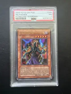 Yu-Gi-Oh! TCG 2003 PHARAONIC GUARDIAN HELPOEMER PSA 7 NM - Image 1