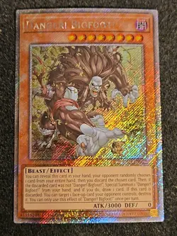 Danger! Bigfoot! 1st Edition Platinum Secret Rare RA03-EN019 Yu-Gi-Oh! NM - Image 1