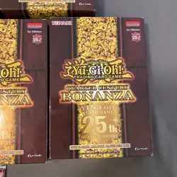 9x Yu-Gi-Oh Quarter Century Bonanza 1st Edition Boxes + 4 Packs, New, Sealed* - Image 2