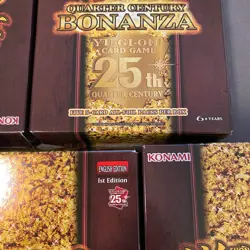 9x Yu-Gi-Oh Quarter Century Bonanza 1st Edition Boxes + 4 Packs, New, Sealed* - Image 4