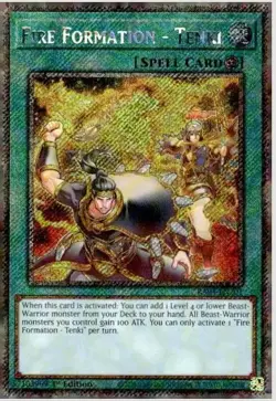 1x Fire Formation - Tenki (Platinum Sec NM Eng YuGiOh - Quarter Century Stampede - Image 1