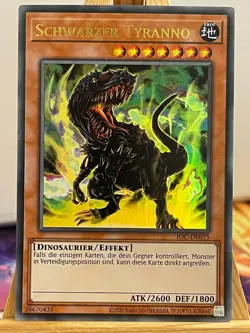 Schwarzer Tyranno IOC-DE075 25th Ultra Rare Deutsch NM YUGIOH - Image 1