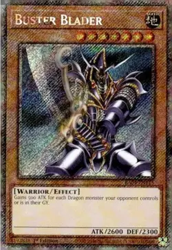 1x Buster Blader (Platinum Secret Rare) NM Eng YuGiOh - Quarter Century Stampede - Image 1