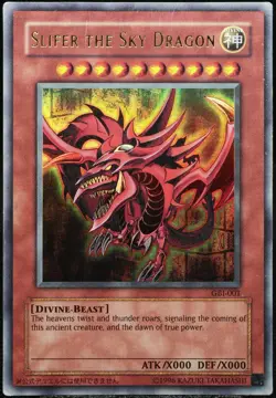 Yu-Gi-Oh! Slifer The Sky Dragon GBI-001 Ultra Rare [LP] Promo Divine | EN 2000 - Image 1