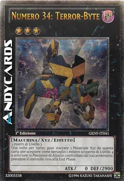 1a Ed. ☻ Numero 34: Terror-Byte ☻ Ultimate ☻ GENF IT041 ☻ YUGIOH ANDYCARDS - Image 1
