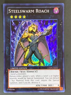 ( STEELSWARM ROACH ) - Super - CT09-EN021 - Limited - NM - Yu-Gi-Oh Promo - Image 1