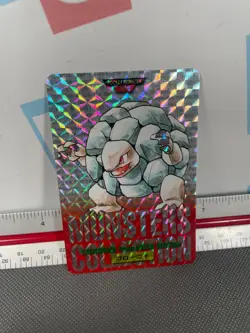 Pokemon Card Golem Bandai Carddass No.076 Red Version 1996 Japanese - Image 3