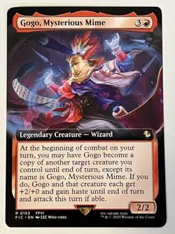 Gogo Mysterious Mime Extended Art Final Fantasy Non-Foil Regular MTG 0153 Rare - Image 1