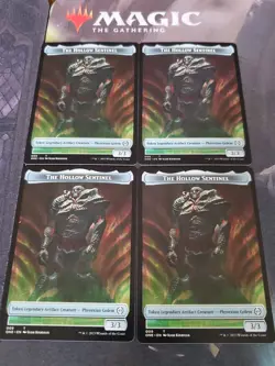 Mtg. 4x The Hollow Sentinel Tokens. Phyrexia All Will Be One. Nm - Image 1