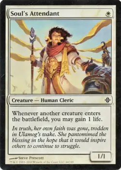 Soul's Attendant - Rise of the Eldrazi #044/248 MTG Magic The Gathering VLP Card - Image 1