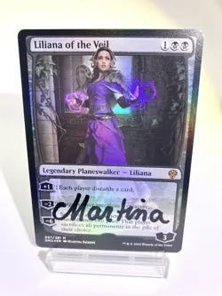 MTG Magic Artist Proof AP Signed Martina Fackova / Liliana of the Veil English - Image 2