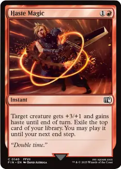 MTG Foil - Haste Magic - 140 / NM / Japanese - Image 1