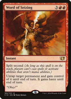 Word of Seizing Commander 2014 HEAVILY PLD Red Rare MAGIC MTG CARD ABUGames - Image 1