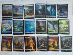 Magic Gathering Mtg Final Fantasy Foil Land Full Art Bundle ALL FOIL - Image 1