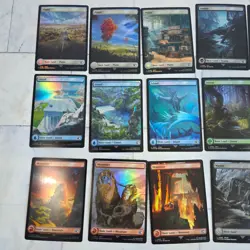 Magic Gathering Mtg Final Fantasy Foil Land Full Art Bundle ALL FOIL - Image 2