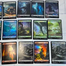 Magic Gathering Mtg Final Fantasy Foil Land Full Art Bundle ALL FOIL - Image 3